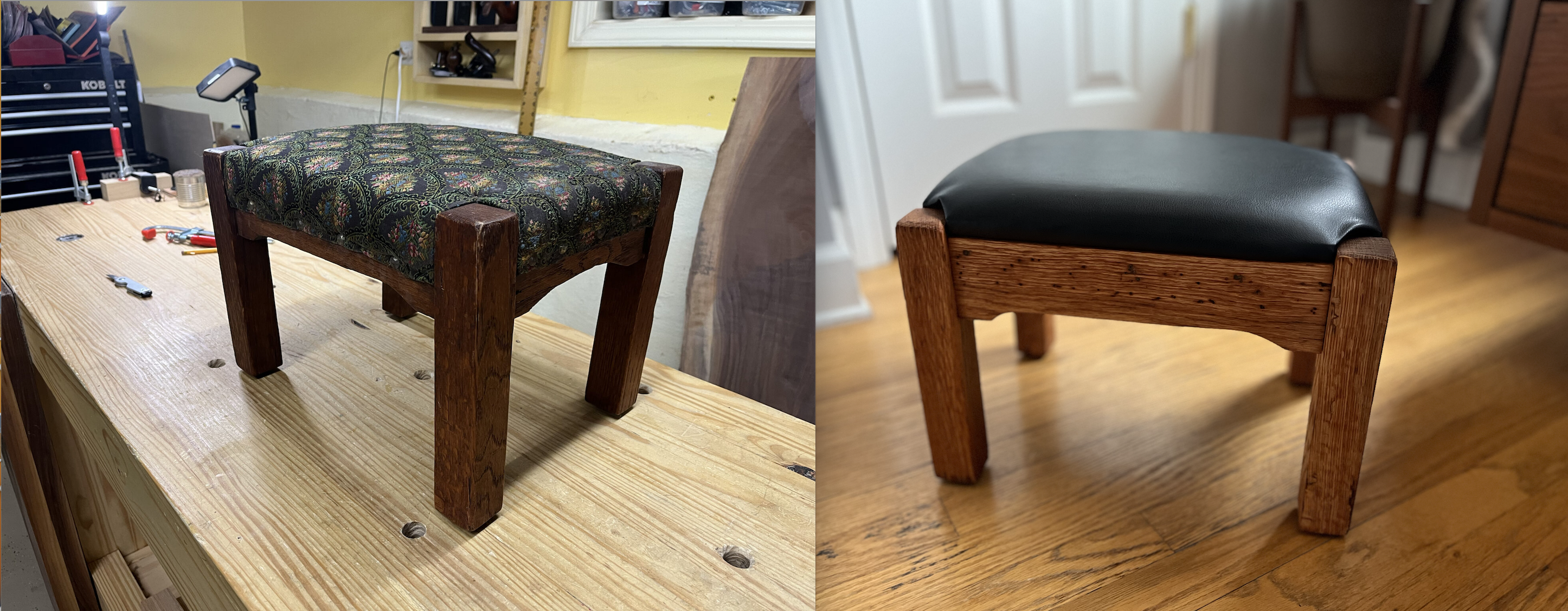 Restoring A Classic Wooden Footstool