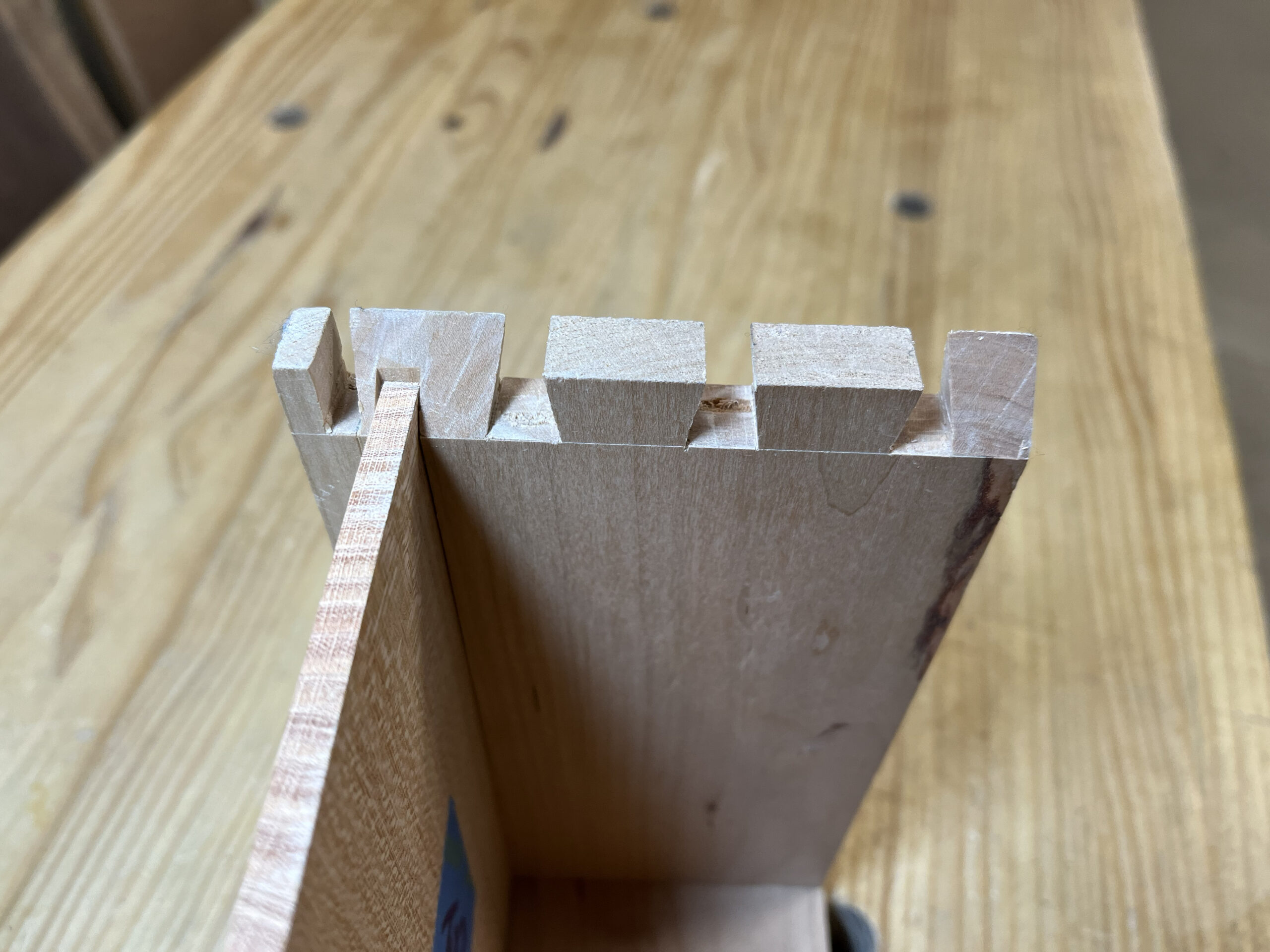 Exploring mitered dovetails with hidden inside groove
